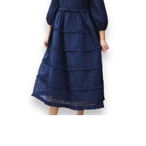 Dainty Jewells Navy Midi Dress